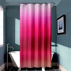 Line Pink Space Sexy Rainbow Shower Curtain 36  X 72  (stall) 