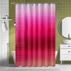 Line Pink Space Sexy Rainbow Shower Curtain 48  X 72  (small)  by Mariart