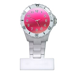 Line Pink Space Sexy Rainbow Plastic Nurses Watch by Mariart