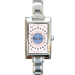 Magnetik Earth s Gravitational Line Triangle Rectangle Italian Charm Watch