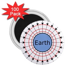 Magnetik Earth s Gravitational Line Triangle 2 25  Magnets (100 Pack) 