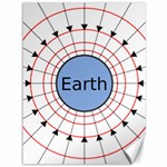 Magnetik Earth s Gravitational Line Triangle Canvas 36  x 48   35.26 x46.15  Canvas - 1