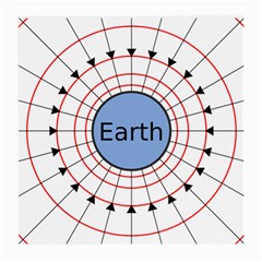 Magnetik Earth s Gravitational Line Triangle Medium Glasses Cloth (2-side)