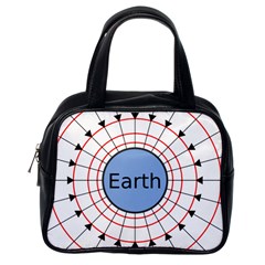 Magnetik Earth s Gravitational Line Triangle Classic Handbags (one Side)