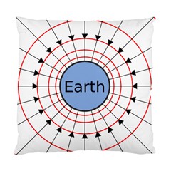 Magnetik Earth s Gravitational Line Triangle Standard Cushion Case (one Side)