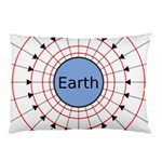 Magnetik Earth s Gravitational Line Triangle Pillow Case 26.62 x18.9  Pillow Case