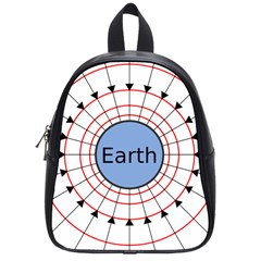 Magnetik Earth s Gravitational Line Triangle School Bag (small)