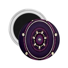 Mandalarium Hires Hand Eye Purple 2 25  Magnets by Mariart