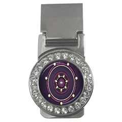 Mandalarium Hires Hand Eye Purple Money Clips (cz)  by Mariart