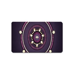 Mandalarium Hires Hand Eye Purple Magnet (name Card) by Mariart