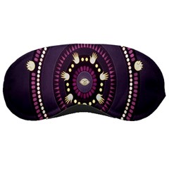 Mandalarium Hires Hand Eye Purple Sleeping Masks by Mariart