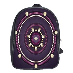 Mandalarium Hires Hand Eye Purple School Bag (large)