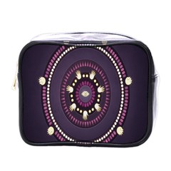 Mandalarium Hires Hand Eye Purple Mini Toiletries Bags