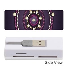 Mandalarium Hires Hand Eye Purple Memory Card Reader (stick)  by Mariart