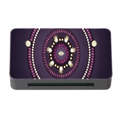 Mandalarium Hires Hand Eye Purple Memory Card Reader With Cf by Mariart