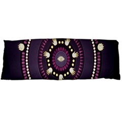 Mandalarium Hires Hand Eye Purple Body Pillow Case (dakimakura) by Mariart