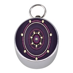 Mandalarium Hires Hand Eye Purple Mini Silver Compasses by Mariart