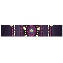 Mandalarium Hires Hand Eye Purple Flano Scarf (large)