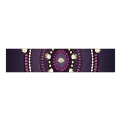 Mandalarium Hires Hand Eye Purple Velvet Scrunchie by Mariart