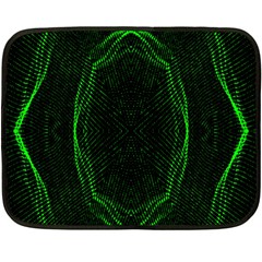 Green Foam Waves Polygon Animation Kaleida Motion Double Sided Fleece Blanket (mini)  by Mariart