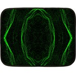 Green Foam Waves Polygon Animation Kaleida Motion Double Sided Fleece Blanket (Mini)  35 x27  Blanket Front