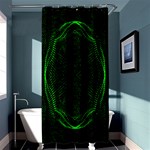 Green Foam Waves Polygon Animation Kaleida Motion Shower Curtain 36  x 72  (Stall)  Curtain(36 X72 ) - 33.26 x66.24  Curtain(36 X72 )