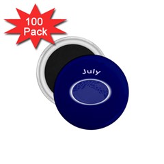 Moon July Blue Space 1 75  Magnets (100 Pack) 