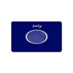 Moon July Blue Space Magnet (name Card)