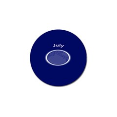 Moon July Blue Space Golf Ball Marker (4 Pack) by Mariart