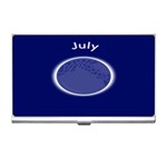 Moon July Blue Space Business Card Holders Front