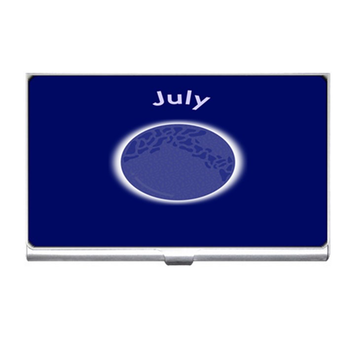 Moon July Blue Space Business Card Holders