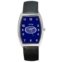 Moon July Blue Space Barrel Style Metal Watch by Mariart