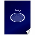 Moon July Blue Space Canvas 18  x 24   17.8 x23.08  Canvas - 1