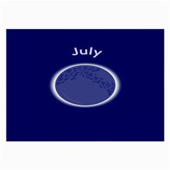 Moon July Blue Space Large Glasses Cloth (2-side) by Mariart