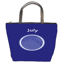 Moon July Blue Space Bucket Bags by Mariart