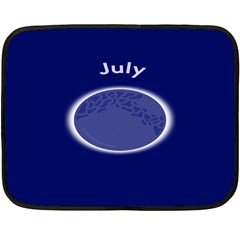 Moon July Blue Space Double Sided Fleece Blanket (mini) 