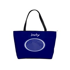 Moon July Blue Space Shoulder Handbags