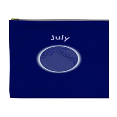 Moon July Blue Space Cosmetic Bag (xl) by Mariart