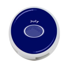 Moon July Blue Space 4-port Usb Hub (one Side) by Mariart