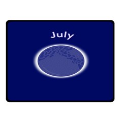 Moon July Blue Space Fleece Blanket (small) by Mariart