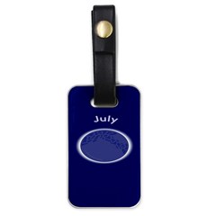 Moon July Blue Space Luggage Tags (one Side) 