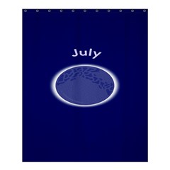 Moon July Blue Space Shower Curtain 60  X 72  (medium)  by Mariart