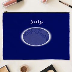 Moon July Blue Space Cosmetic Bag (xxxl)  by Mariart