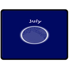 Moon July Blue Space Double Sided Fleece Blanket (large) 