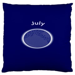 Moon July Blue Space Standard Flano Cushion Case (two Sides) by Mariart