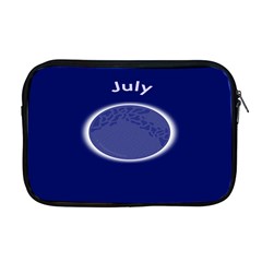 Moon July Blue Space Apple Macbook Pro 17  Zipper Case by Mariart