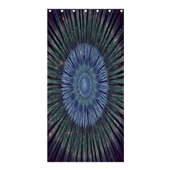 Peaceful Flower Formation Sparkling Space Shower Curtain 36  X 72  (stall) 