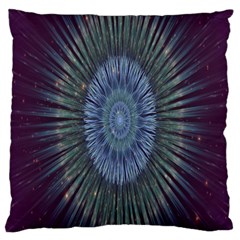 Peaceful Flower Formation Sparkling Space Large Cushion Case (two Sides) by Mariart