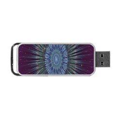 Peaceful Flower Formation Sparkling Space Portable Usb Flash (one Side) by Mariart