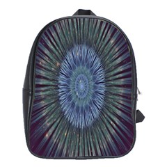 Peaceful Flower Formation Sparkling Space School Bag (xl)